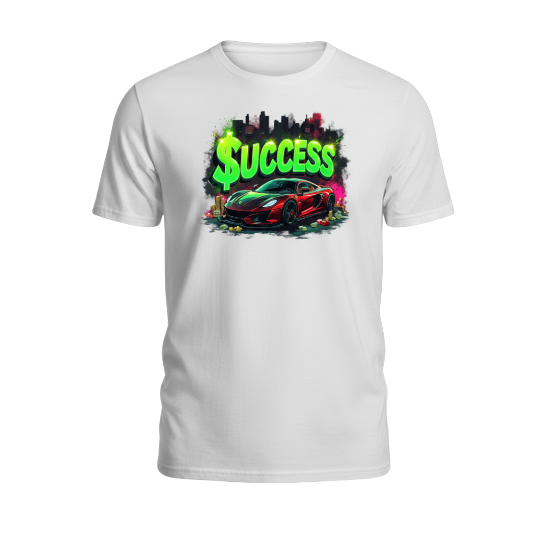 $UCCESS Neon Heather Tee