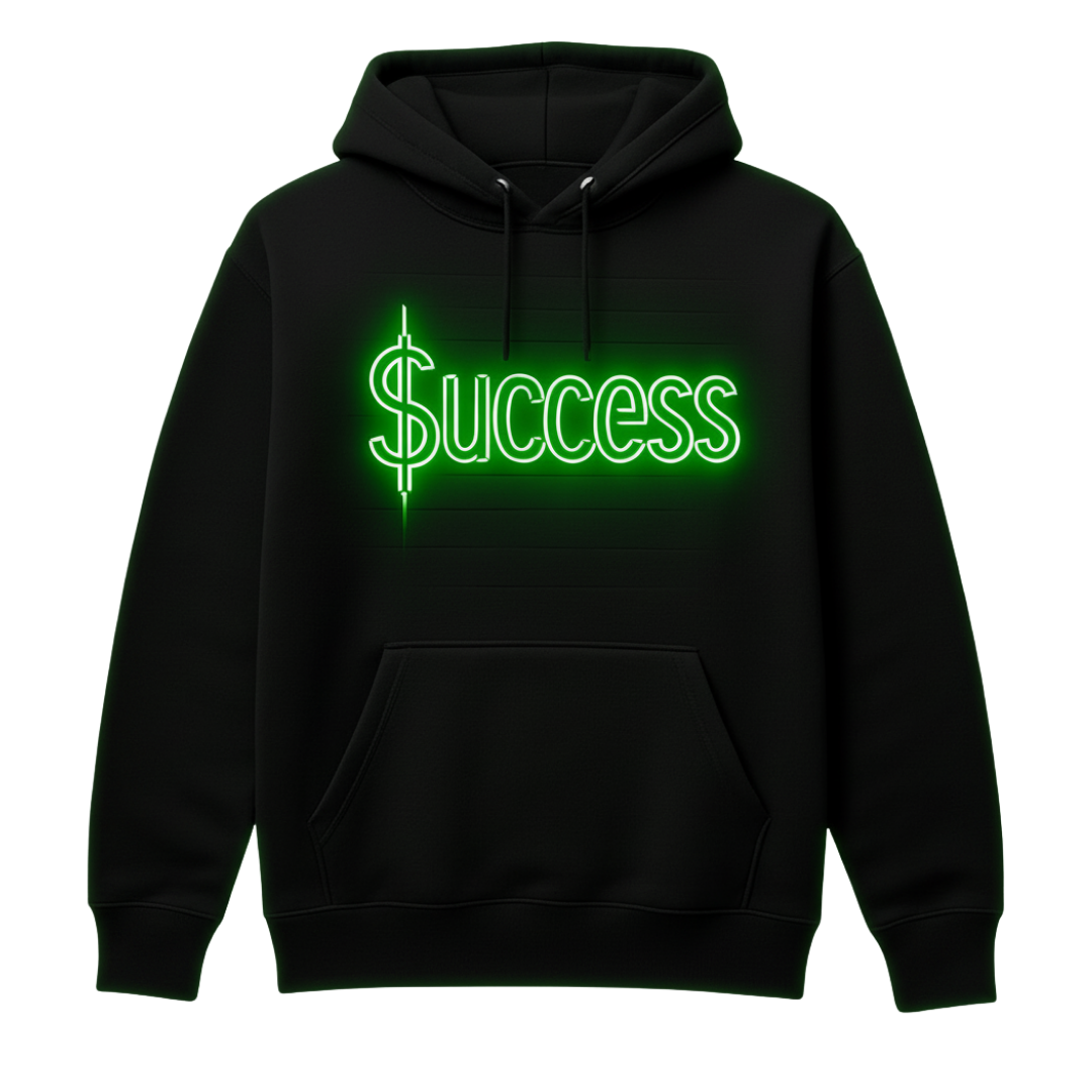 $UCCESS Neon Hoodie – Green Edition